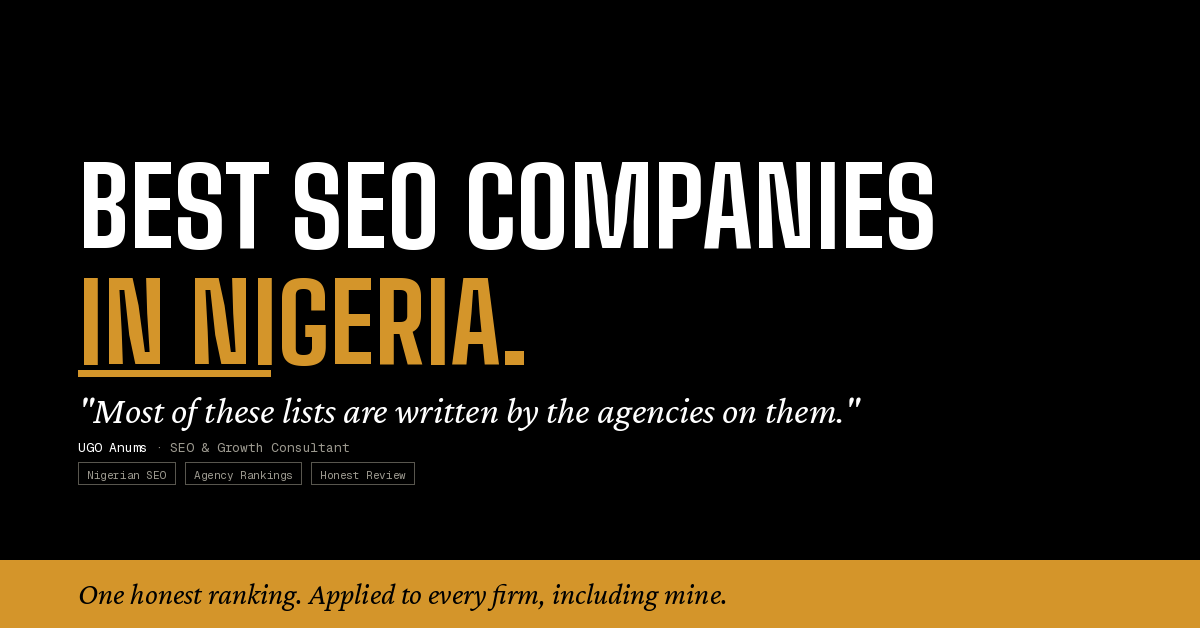 best seo companies in nigeria